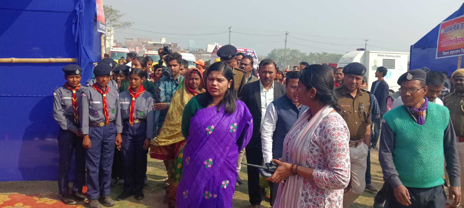 SHEOHAR ; शहर के 9 चिन्हित स्थलों पर भूकंप से बचाव हेतु हुआ माॅक डील